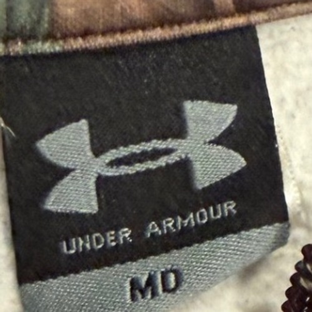 Under Armour Mens RealTree AP Camo 1/4 Zip Fleece Pullover Hunting Jacket MD - Picture 4 of 7
